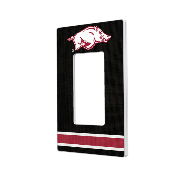 University of Arkansas Fayetteville Razorbacks Stripe Hidden-Screw Light Switch Plate