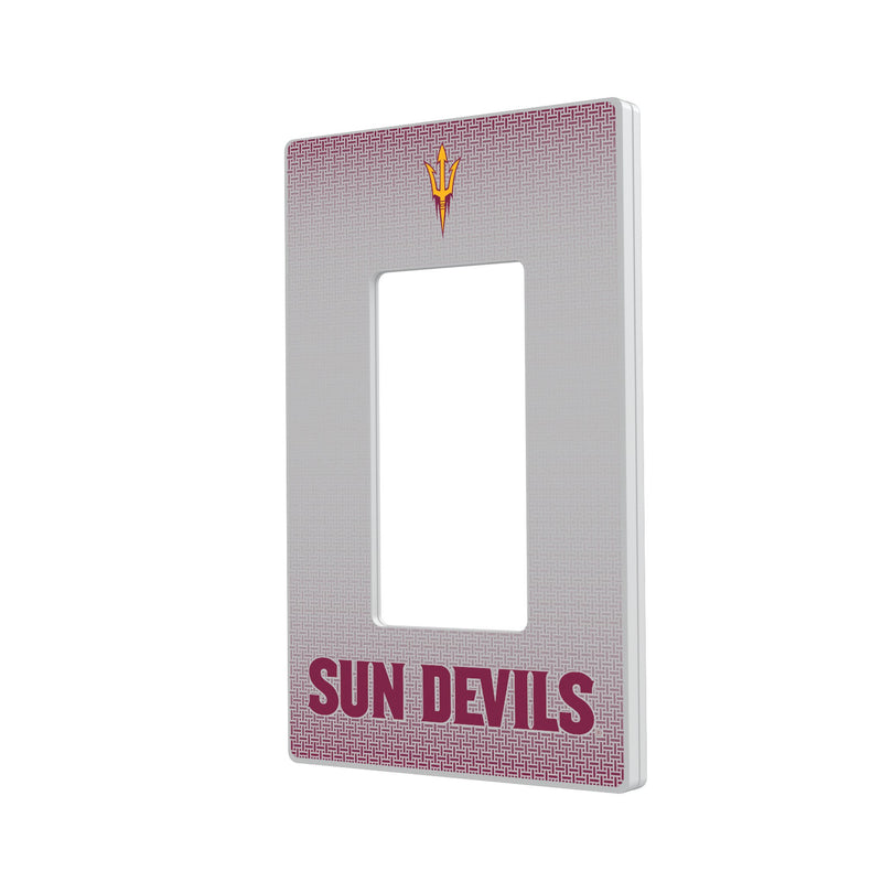 Arizona State Sun Devils Linen Hidden-Screw Light Switch Plate