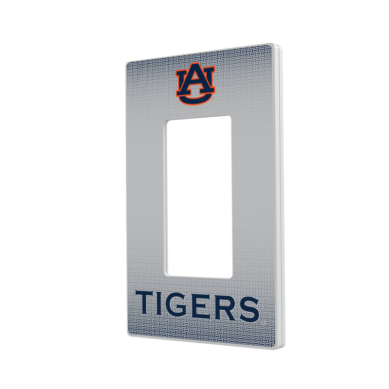 Auburn Tigers Linen Hidden-Screw Light Switch Plate