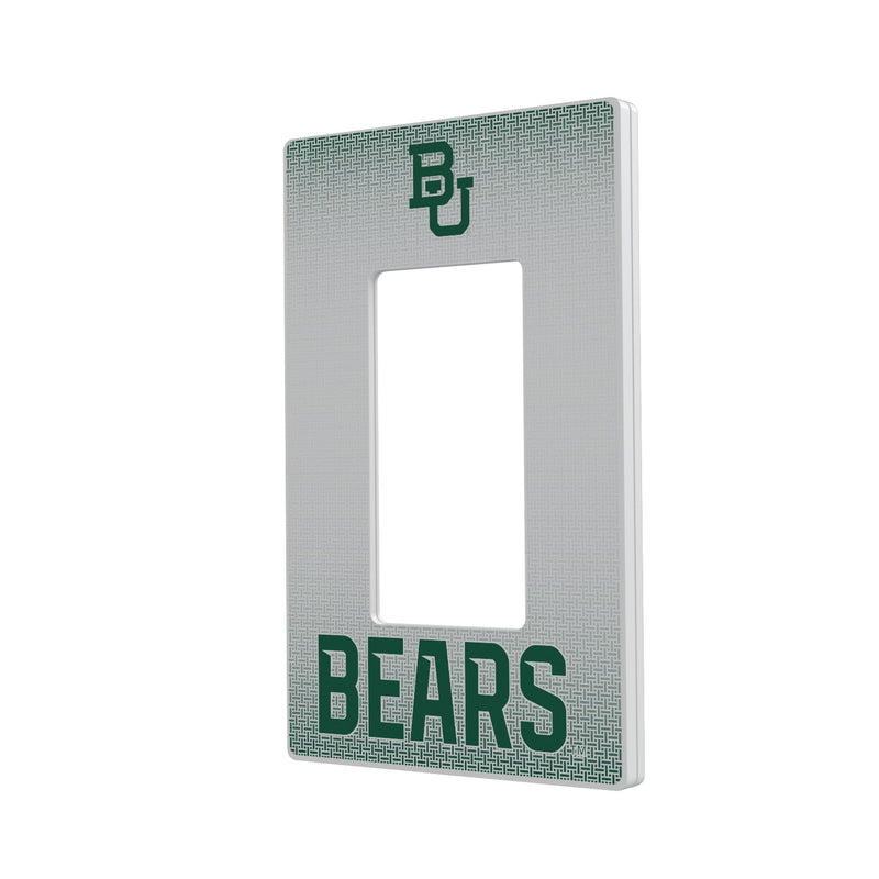 Baylor Bears Linen Hidden-Screw Light Switch Plate