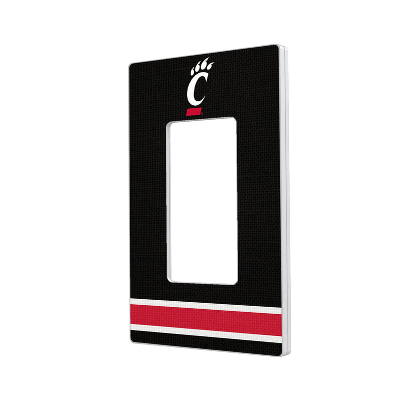 University of Cincinnati Bearcats Stripe Hidden-Screw Light Switch Plate