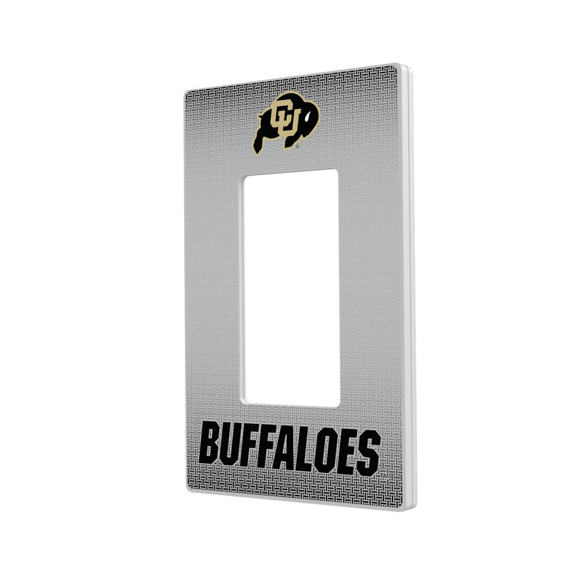 Colorado Buffaloes Linen Hidden-Screw Light Switch Plate