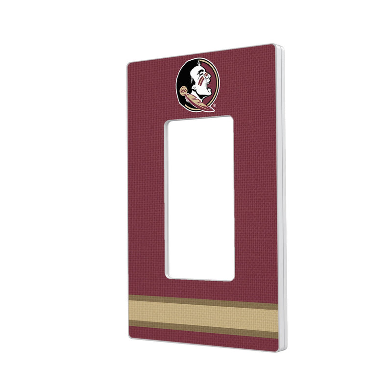 Florida State University Seminoles Stripe Hidden-Screw Light Switch Plate