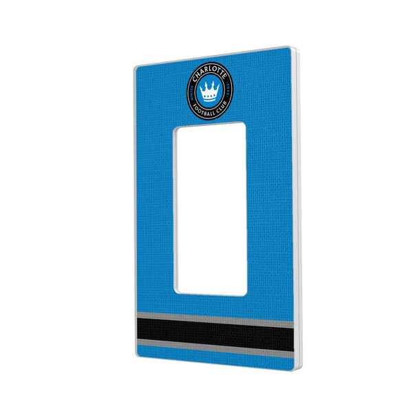 Charlotte FC  Stripe Hidden-Screw Light Switch Plate