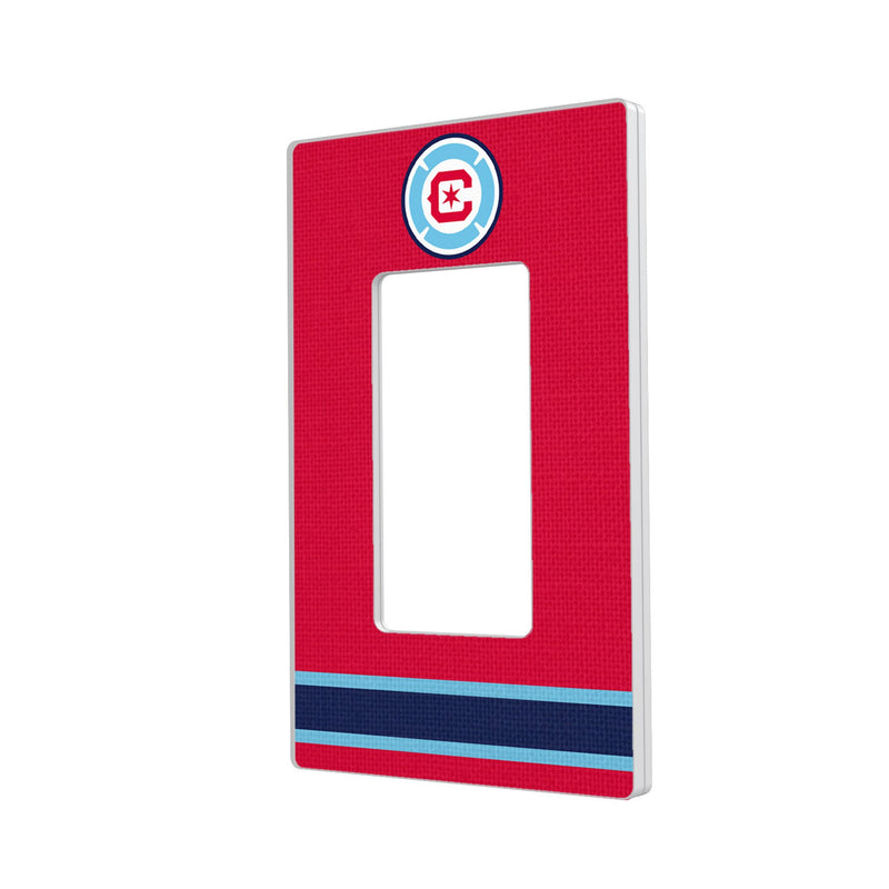 Chicago Fire  Stripe Hidden-Screw Light Switch Plate