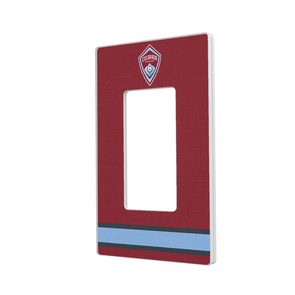 Colorado Rapids  Stripe Hidden-Screw Light Switch Plate