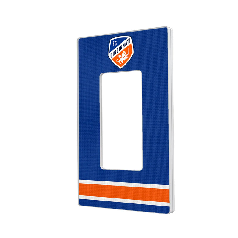 FC Cincinnati  Stripe Hidden-Screw Light Switch Plate