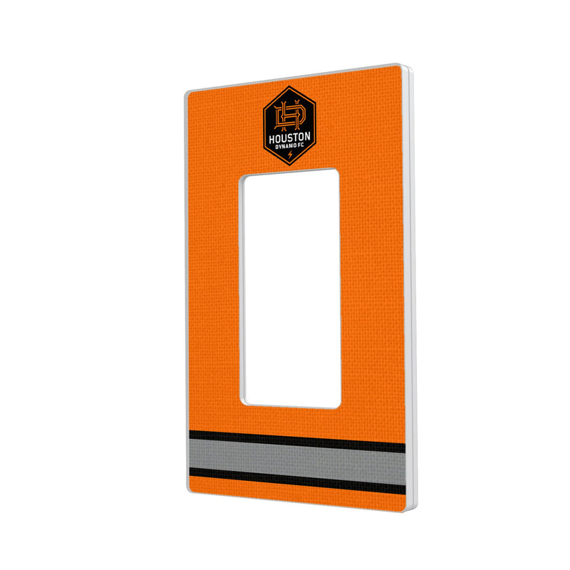 Houston Dynamo  Stripe Hidden-Screw Light Switch Plate