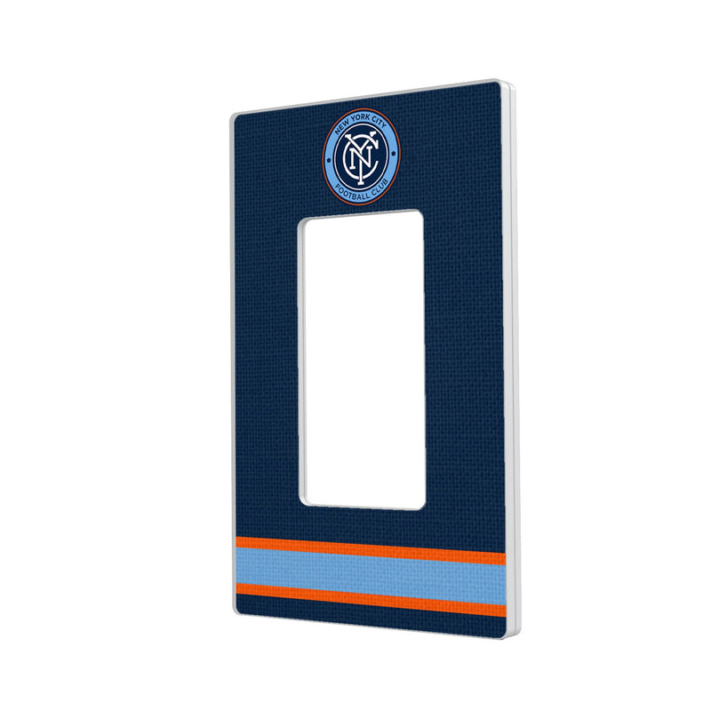 New York City FC  Stripe Hidden-Screw Light Switch Plate