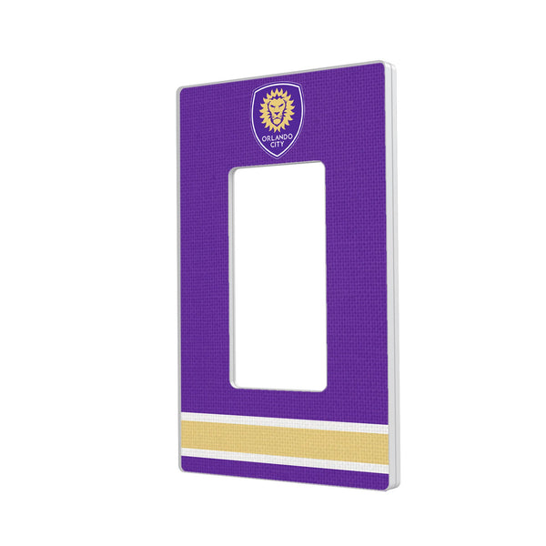 Orlando City Soccer Club  Stripe Hidden-Screw Light Switch Plate