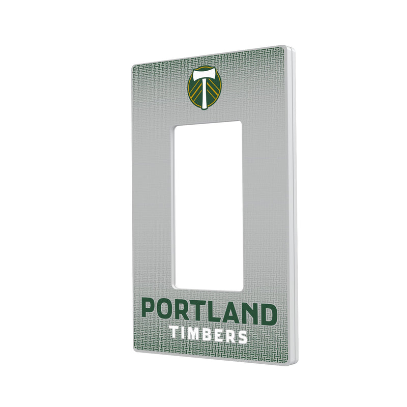 Portland Timbers   Linen Hidden-Screw Light Switch Plate