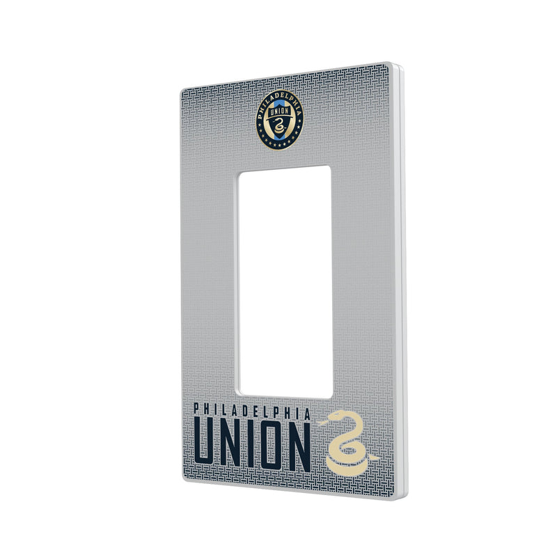 Philadelphia Union   Linen Hidden-Screw Light Switch Plate