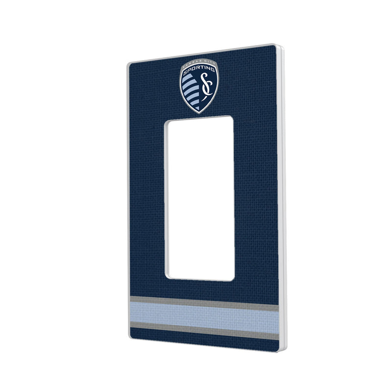 Sporting Kansas City   Stripe Hidden-Screw Light Switch Plate