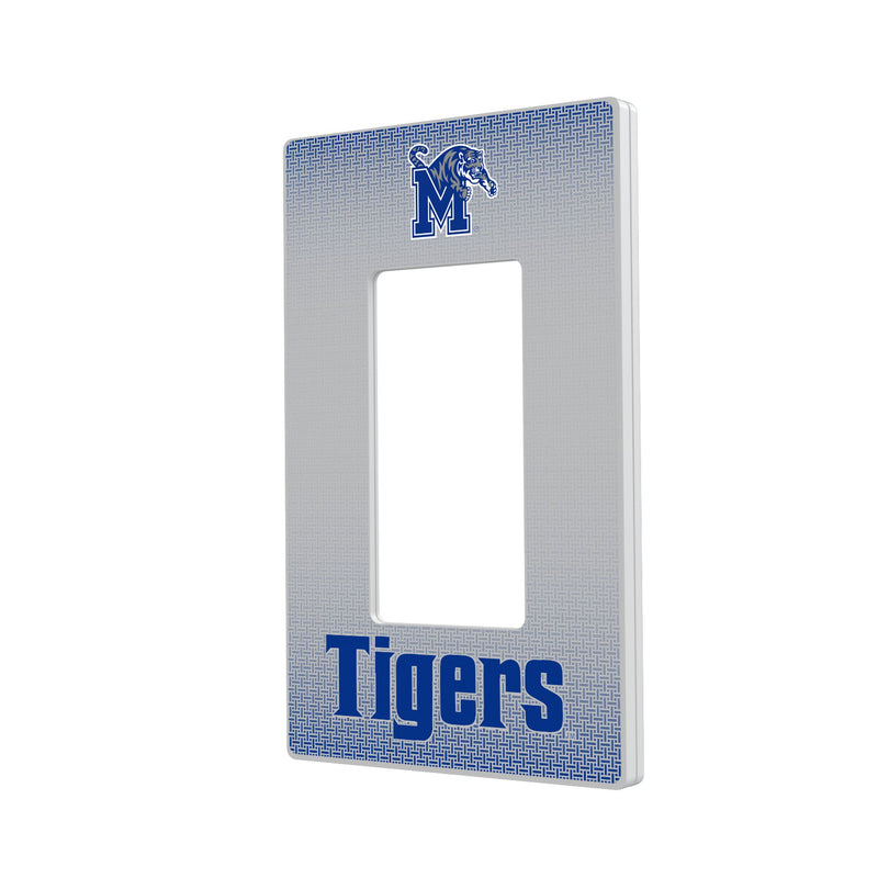 Memphis Tigers Linen Hidden-Screw Light Switch Plate