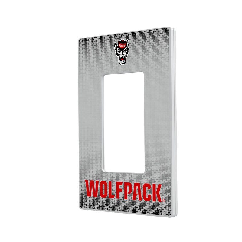 North Carolina State Wolfpack Linen Hidden-Screw Light Switch Plate