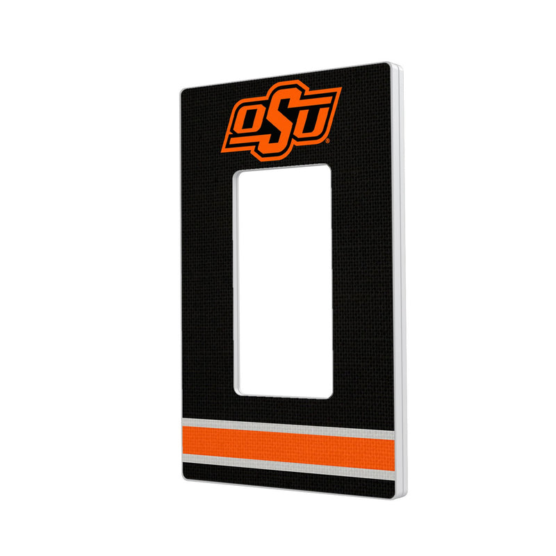 Oklahoma State University Cowboys Stripe Hidden-Screw Light Switch Plate