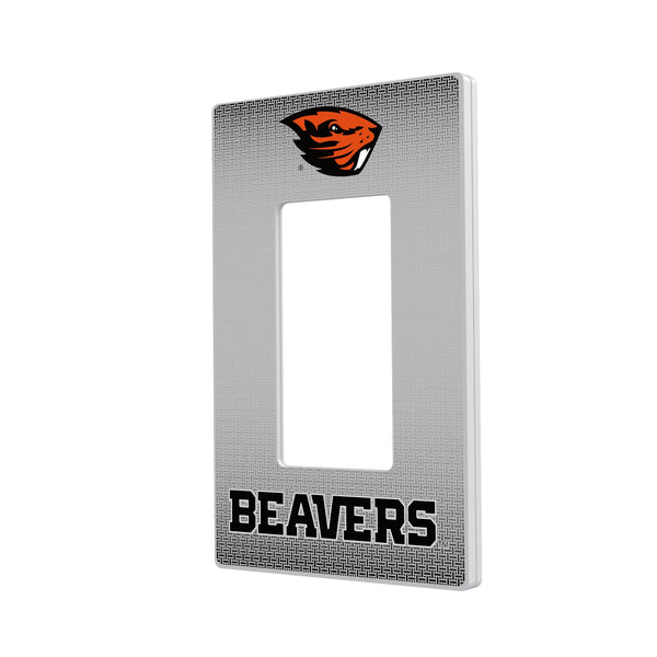 Oregon State Beavers Linen Hidden-Screw Light Switch Plate