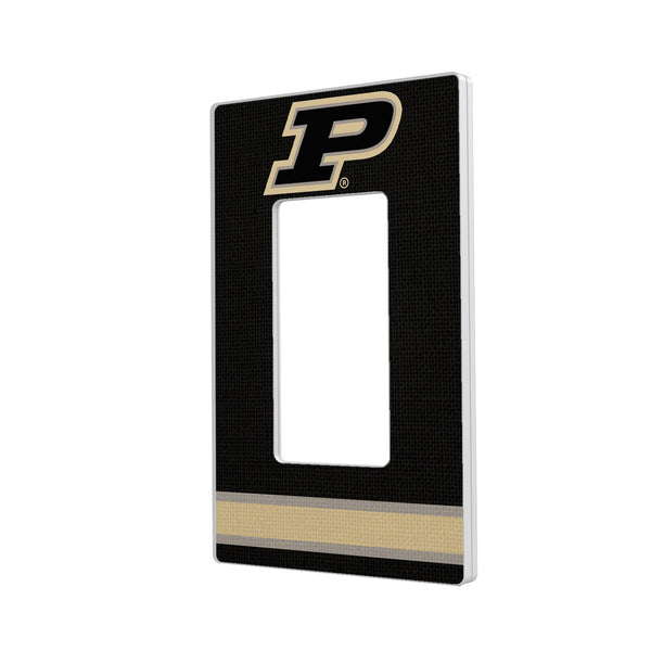 Purdue University Boilermakers Stripe Hidden-Screw Light Switch Plate