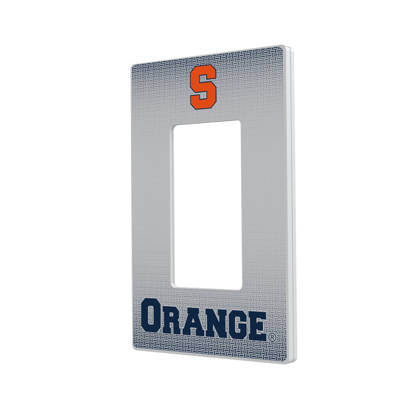 Syracuse Orange Linen Hidden-Screw Light Switch Plate