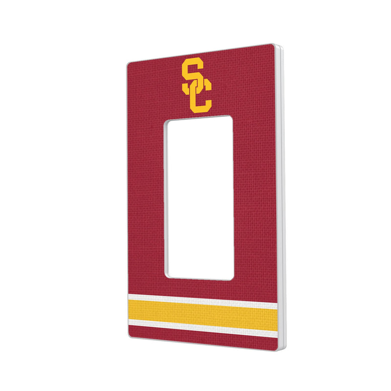 University of Southern California Trojans Stripe Hidden-Screw Light Switch Plate