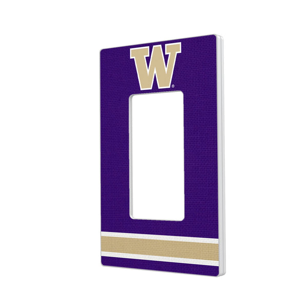 University of Washington Huskies Stripe Hidden-Screw Light Switch Plate