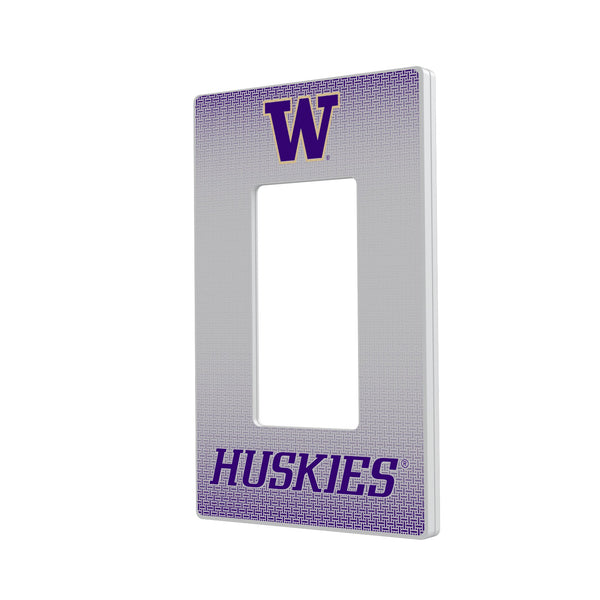 Washington Huskies Linen Hidden-Screw Light Switch Plate