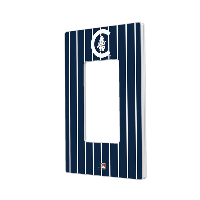 Chicago Cubs 1911-1912 - Cooperstown Collection Pinstripe Hidden-Screw Light Switch Plate