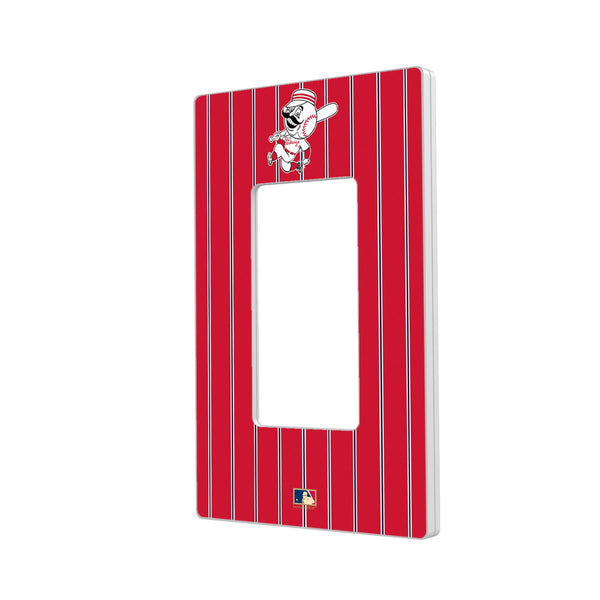 Cincinnati Reds 1953-1967 - Cooperstown Collection Pinstripe Hidden-Screw Light Switch Plate