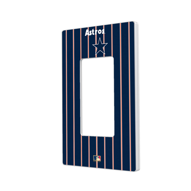 Houston Astros 1975-1981 - Cooperstown Collection Pinstripe Hidden-Screw Light Switch Plate