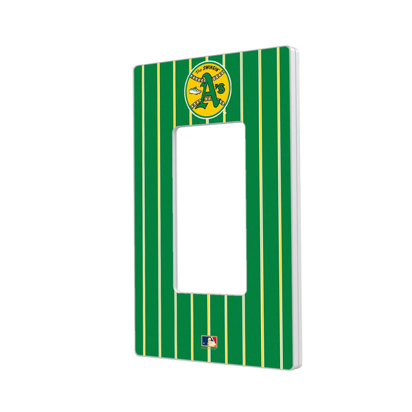 Oakland As 1971-1981 - Cooperstown Collection Pinstripe Hidden-Screw Light Switch Plate