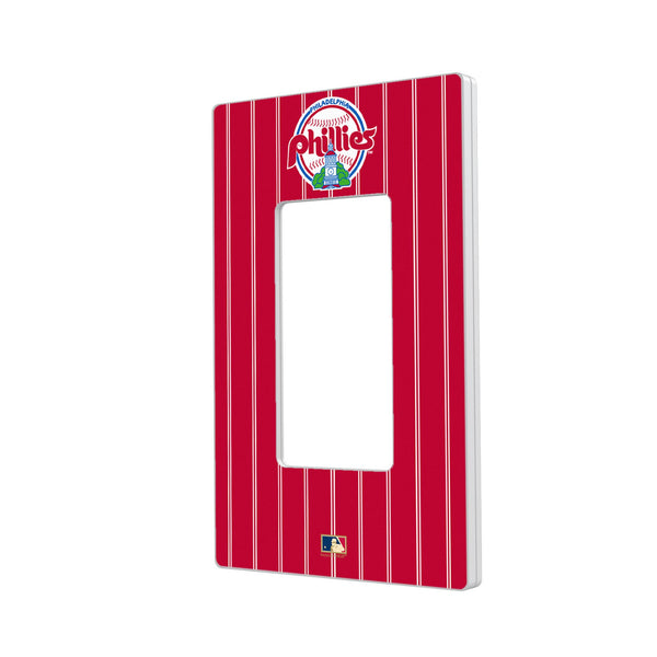 Philadelphia Phillies 1984-1991 - Cooperstown Collection Pinstripe Hidden-Screw Light Switch Plate