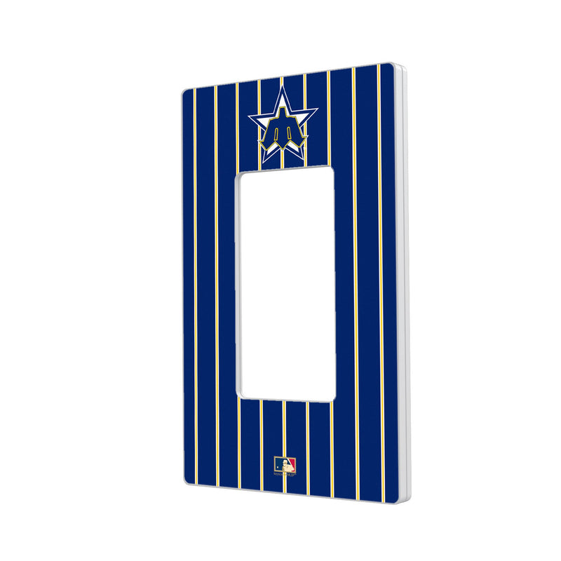 Seattle Mariners 1981-1986 - Cooperstown Collection Pinstripe Hidden-Screw Light Switch Plate