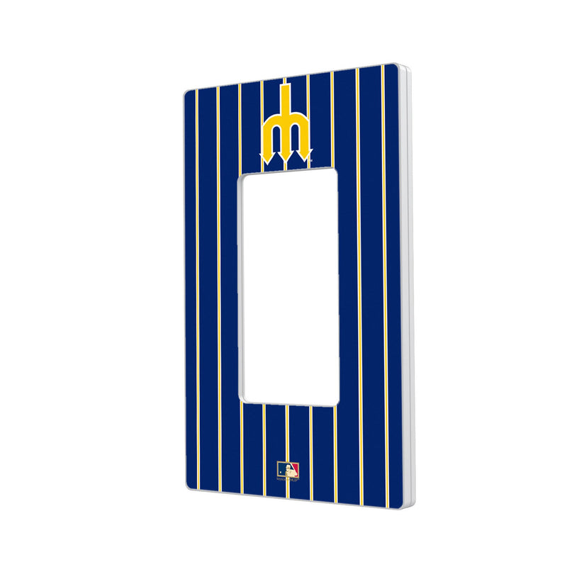 Seattle Mariners 1977-1980 - Cooperstown Collection Pinstripe Hidden-Screw Light Switch Plate