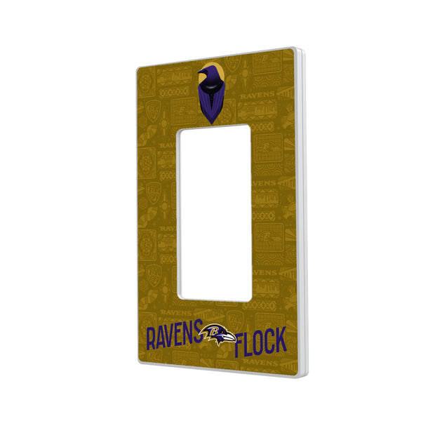 Baltimore Ravens 2024 Illustrated Limited Edition Hidden-Screw Light Switch Plate