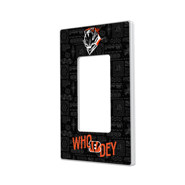 Cincinnati Bengals 2024 Illustrated Limited Edition Hidden-Screw Light Switch Plate