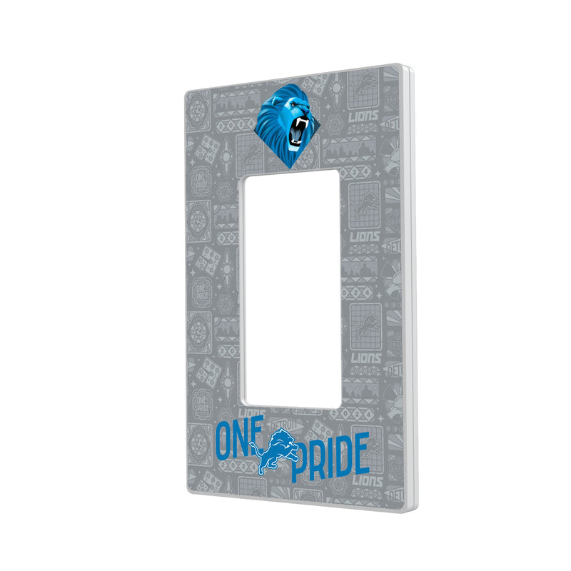 Detroit Lions 2024 Illustrated Limited Edition Hidden-Screw Light Switch Plate