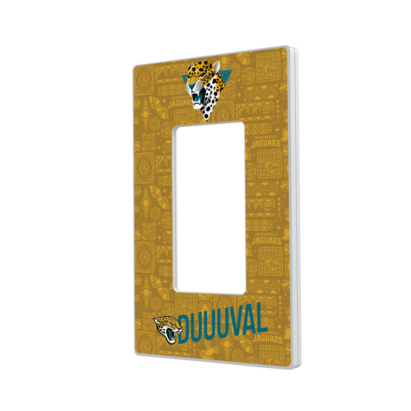 Jacksonville Jaguars 2024 Illustrated Limited Edition Hidden-Screw Light Switch Plate