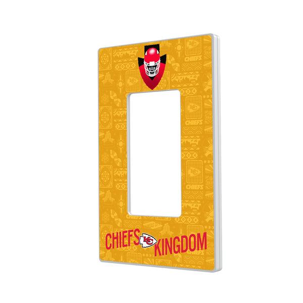 Kansas City Chiefs 2024 Illustrated Limited Edition Hidden-Screw Light Switch Plate