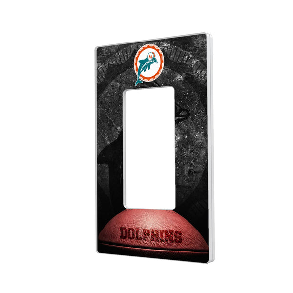 Miami Dolphins 1966-1973 Historic Collection Legendary Hidden-Screw Light Switch Plate