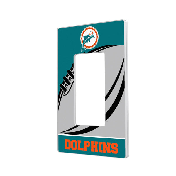 Miami Dolphins 1966-1973 Historic Collection Passtime Hidden-Screw Light Switch Plate