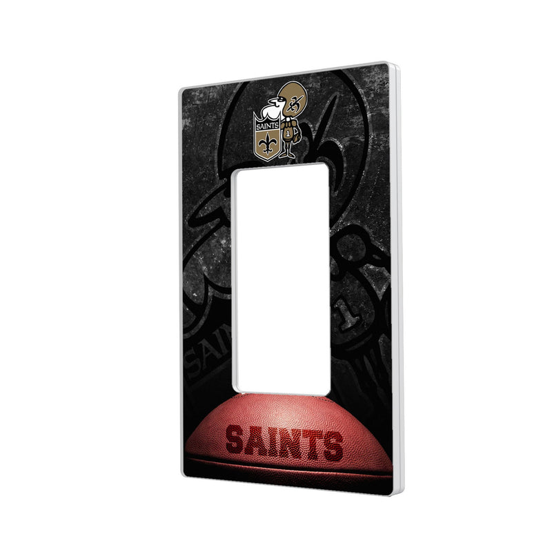 New Orleans Saints Historic Collection Legendary Hidden-Screw Light Switch Plate