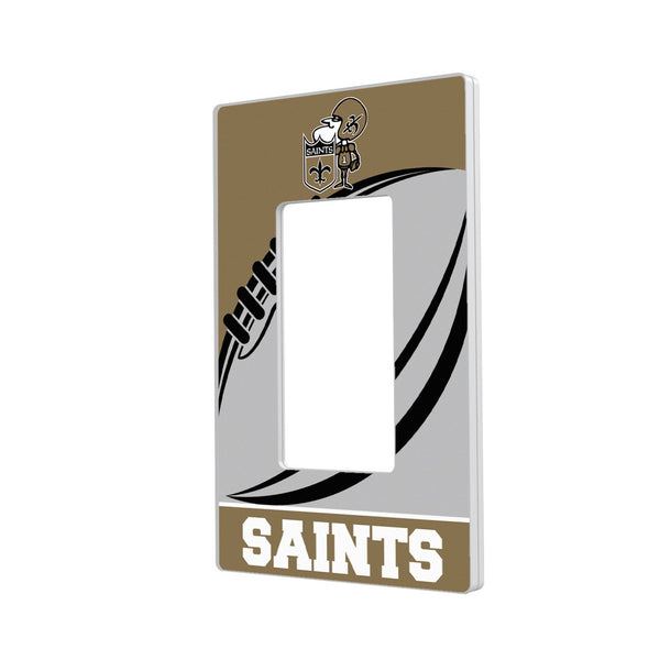 New Orleans Saints Historic Collection Passtime Hidden-Screw Light Switch Plate