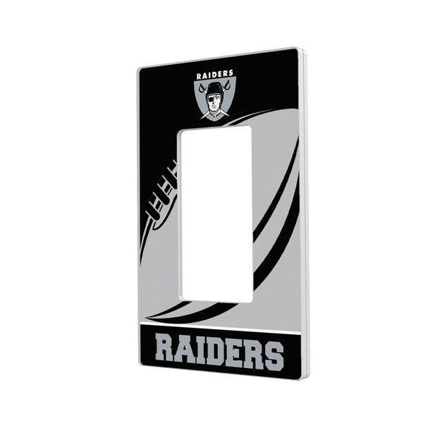 Oakland Raiders 1963 Historic Collection Passtime Hidden-Screw Light Switch Plate