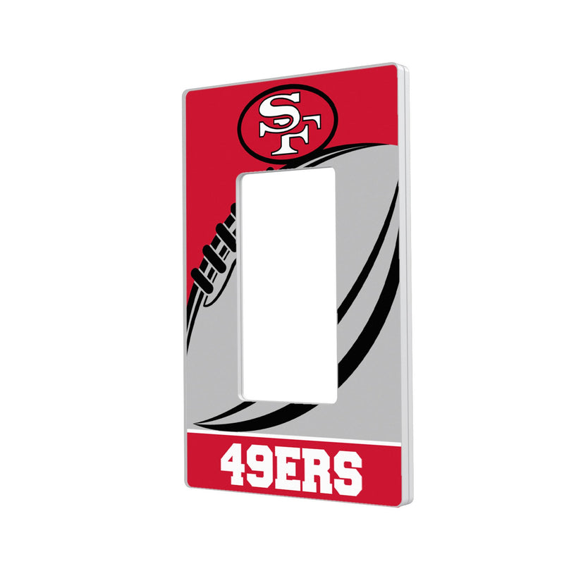 San Francisco 49ers Historic Collection Passtime Hidden-Screw Light Switch Plate