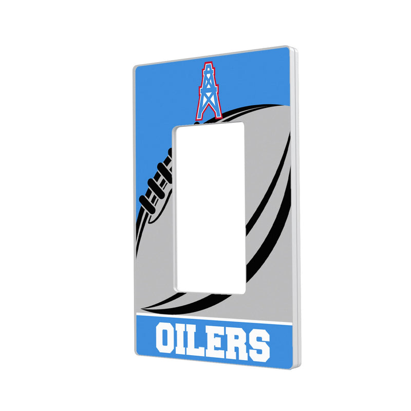 Houston Oilers Historic Collection Passtime Hidden-Screw Light Switch Plate