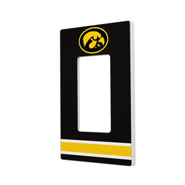 University of Iowa Hawkeyes Stripe Hidden-Screw Light Switch Plate