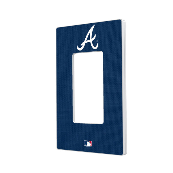 Atlanta Braves Solid Hidden-Screw Light Switch Plate