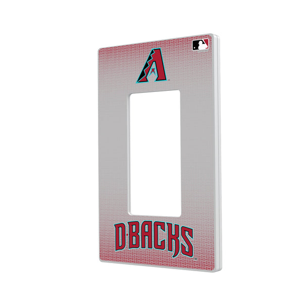 Arizona Diamondbacks Linen Hidden-Screw Light Switch Plate