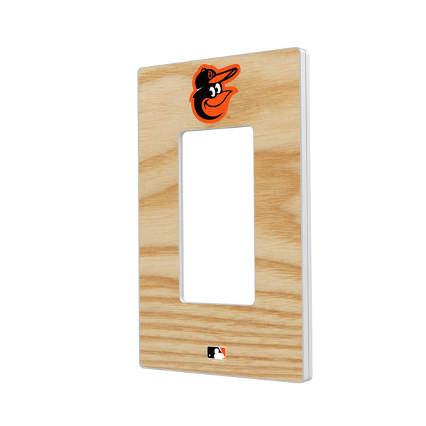 Baltimore Orioles Baseball Bat Hidden-Screw Light Switch Plate