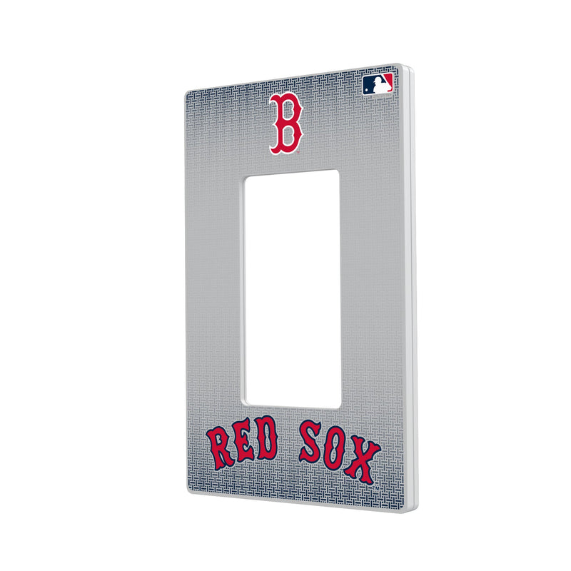 Boston Red Sox Linen Hidden-Screw Light Switch Plate